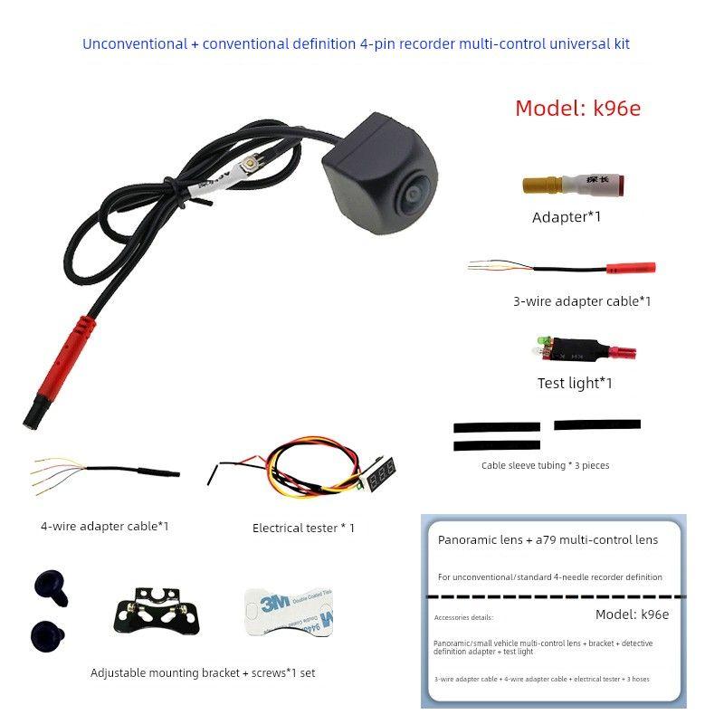 Replace the Broken Dash Cam with a Full-Screen Streaming 4-Hole/5-Hole Wide-Angle Full-Color Camera for Front and Rear
