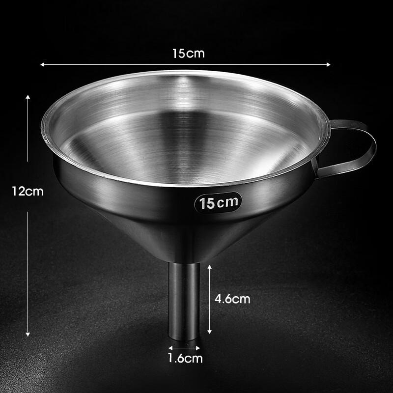304 Stainless Steel Funnel with Filter