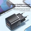 20W GaN USB-C PD Fast Charger, QC3.0 Quick Charger for iPhone 14/13/12/11 Pro Max/Mini, iPad, and More