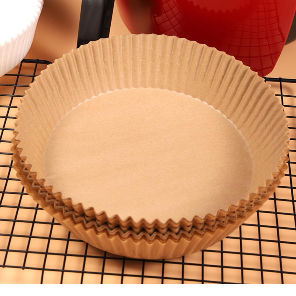 Air Fryer Disposable Paper  For Air Fryer Cheesecake Air Fryer Accessories Parchment Wood Pulp Steamer Baking Paper