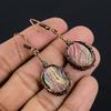 Rhodochrosite Jewelry, 999 Copper Wire Wrapped Pendant, Handmade Gemstone Jewelry Pendant, For Memorial Day