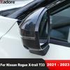 For Nissan Rogue X-trail T33    Carbon Fiber Car Rearview Mirror Cover Trim Side Wing Mirror Cap Overlay Accessories