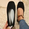 Fashion Women Flat Shoes Solid Color Knitted Office Shoes Casual Breathable Ballet Soft Mesh Mules Shoes Women Loafers Zapatos De Mujer