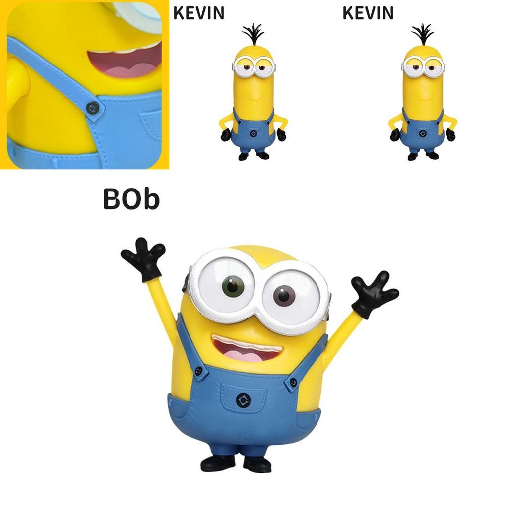 Despicable Me Minions Bob/kevin/stuart Toy Doll Model Action Figure For Kids No Toxic No Fading Perfect Cake Topper Home Decor