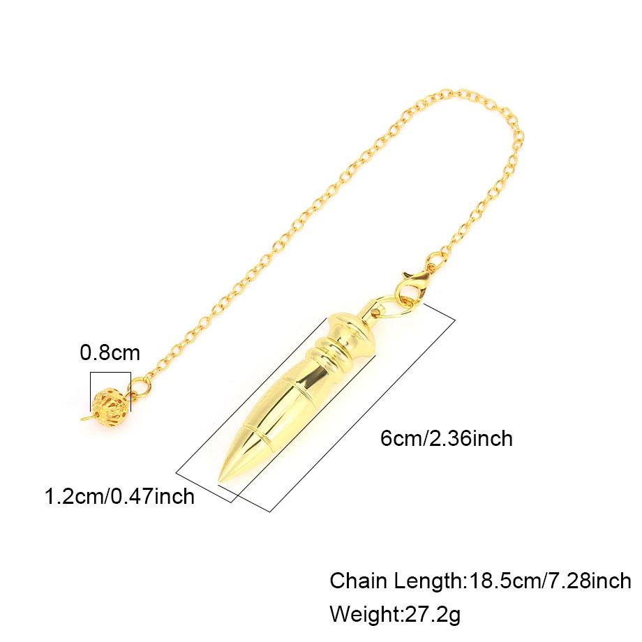 Cone 100% Copper Brass Metal Pendant Pendulum for Divination Dowsing Reiki Healing Egyptian Isis Pendulos Professional A001