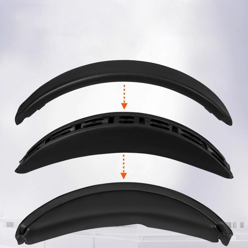 Replacement Protein Leather Headband Pad Kit for Bose QC35, QC35 II, and QC45 Headphones чёрный