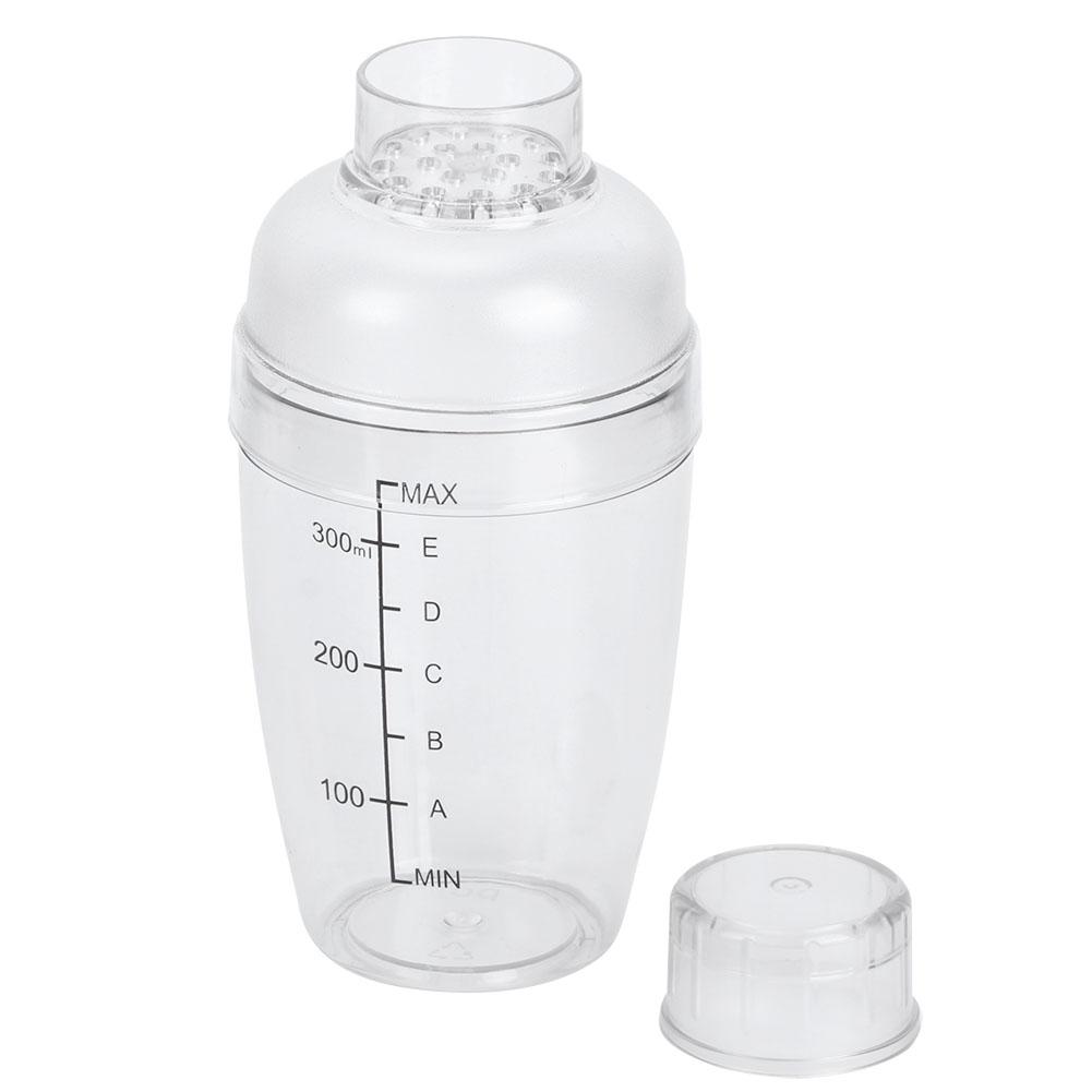 PC Cocktail Shaker with Scale Milk Teapot Juices Wine Plastic Cup for Home Bar Store