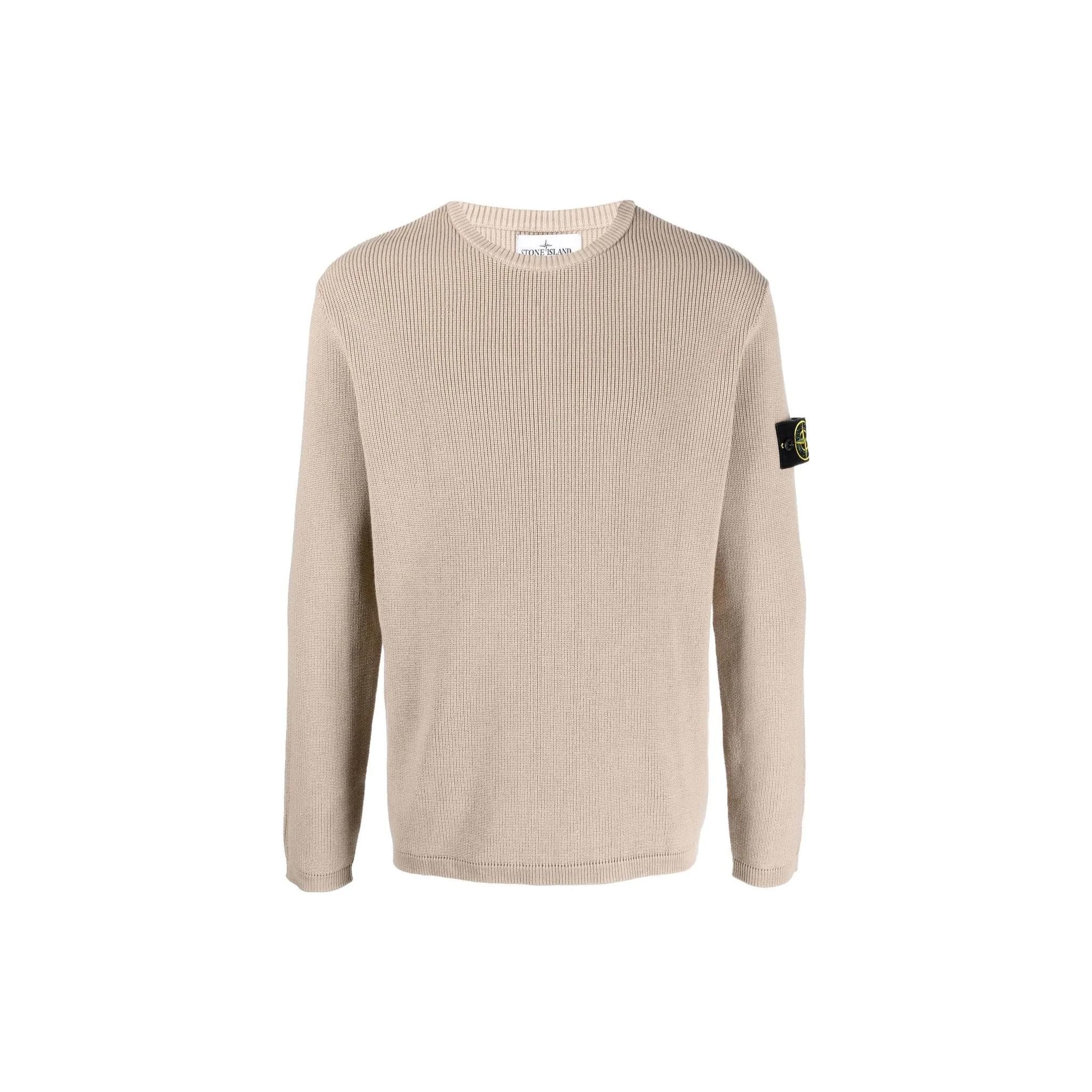 

Stone Island Ss23 Crew Neck Pullover Plain Knit Sweater Men sweater Khaki 7815507D8-V0092 L