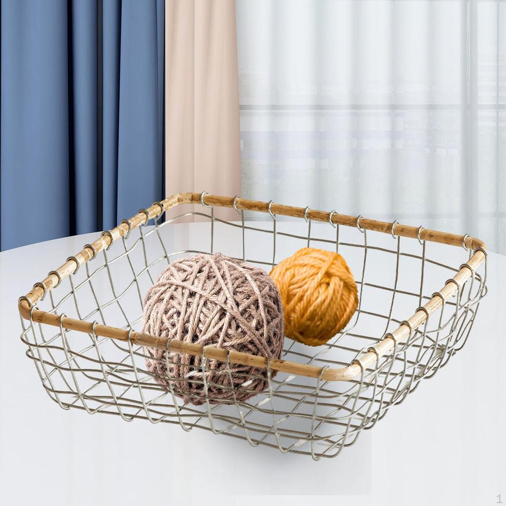 Fruit Basket for Kitchen Egg Storage Wire Food Serving Holder Creative Container