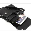 Men Fashion Shoulder Bags Pu Leather Crocodile Pattern Business Small Handbags CLE