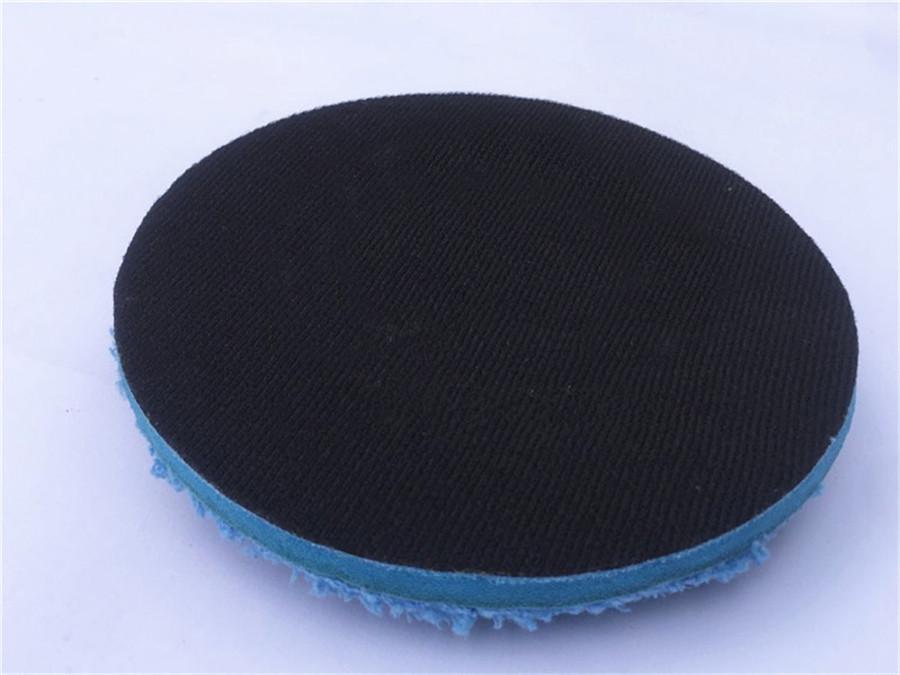 Microfiber Cutting Pad Buffing Remove Moderate Paint Car Care 4" Blue Microfiber Buff Sponge Polishing Pad