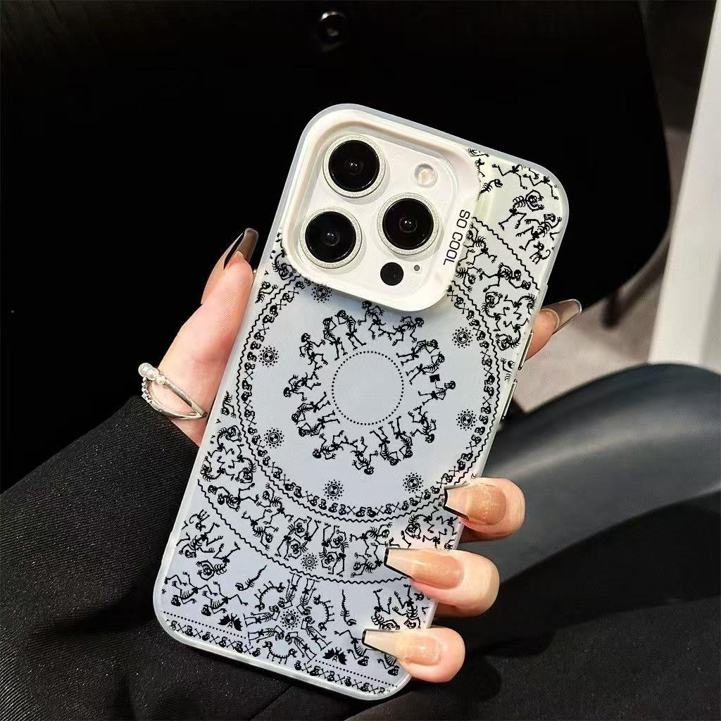 Retro Pattern Phone Case for Apple 14Pro/15Pro/16Pro/17Pro