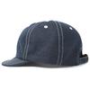 Basic Quench Umpire Short Denim Ball and One Size Fits All Number Cap, Brim, Cap, Indigo, All-Season, Women's Men's, (JP, Size, 62.0 cm, 64.0 cm,