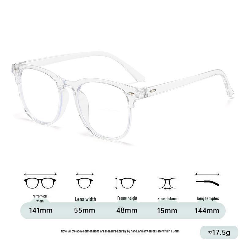 Trendy Unisex Korean-Style Myopia Glasses with High-End Anti-Blue Light Frames
