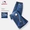 Hello Kitty Girls' Pants Spring and Autumn Style Children's Flared Pants Slim Children's Clothing Jeans Girls' Bootcut Pants