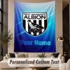 Custom Text Tapestry West Bromwich Albion FC Print Wall Tapestry Indoor Living Room Wall Decor