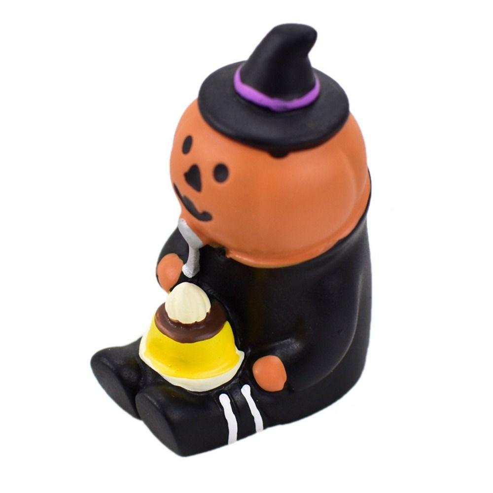 New Resin Halloween Ornaments Ghost Craft Miniature Scene Props Creative Cute Desktop Decorations Halloween