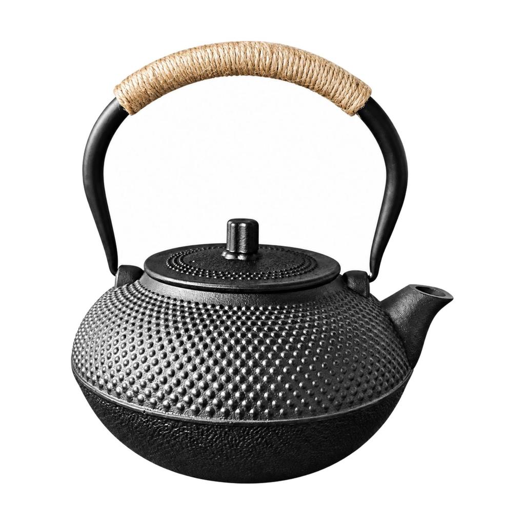Enameled Cast-Iron Teapot Enamel Interior Textured Matte for