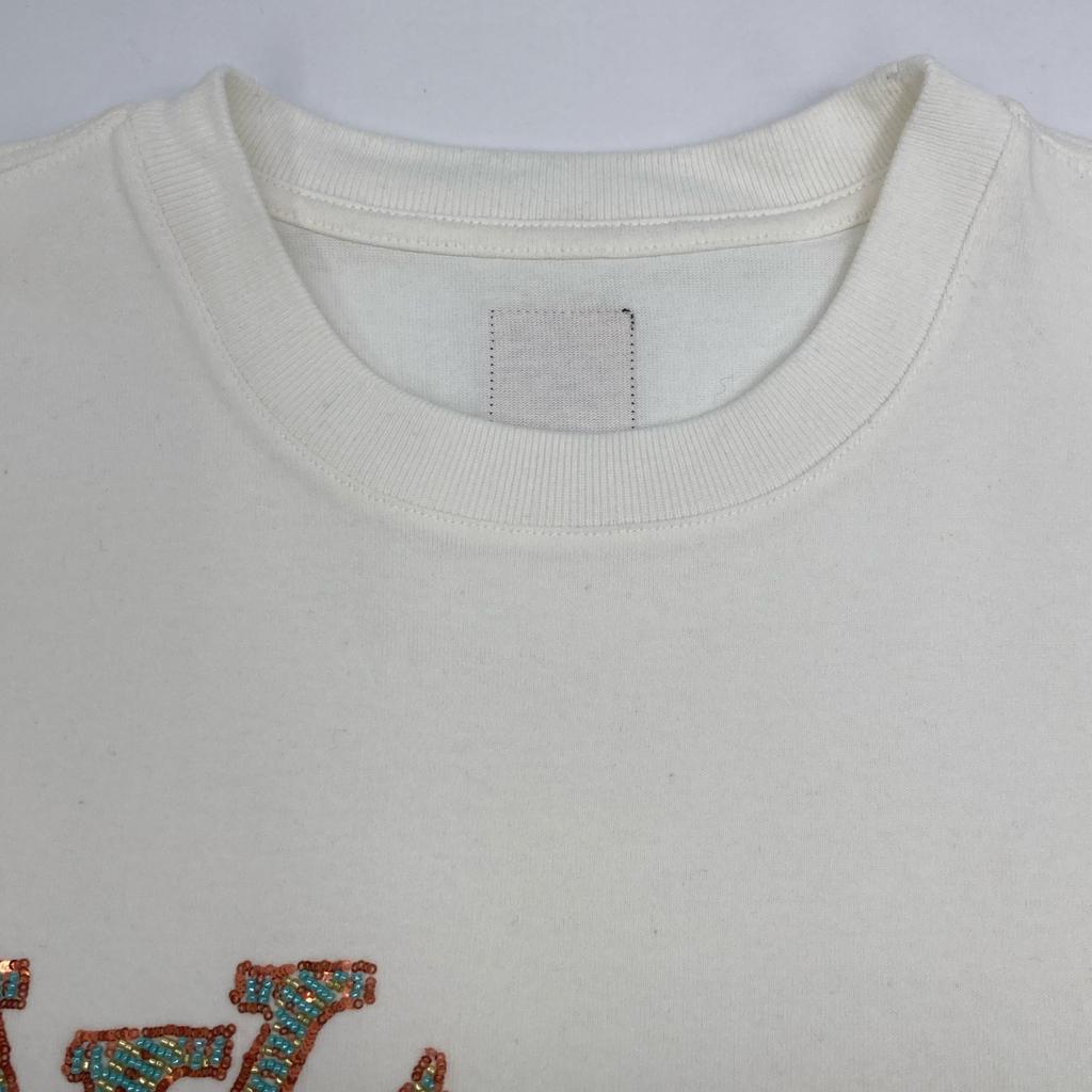 Louis Vuitton 2012 HRY29W LVLovers Embroidered T-shirt Tops M whiteUsed