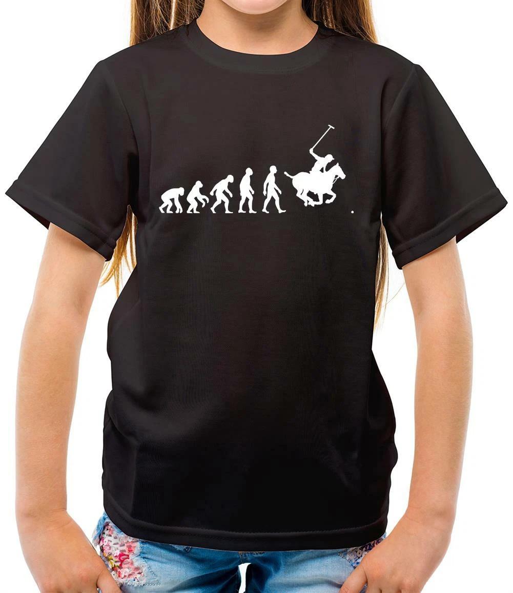 

Evolution Of Man Polo - Kids T-Shirt - Horses - Horse Riding - Sport - Team -Fan 140