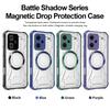 Battle Shadow Series Armor Phone Case for Xiaomi Redmi Note 13 Pro+ 5G Shockproof Anti‑Drop Protective Cover