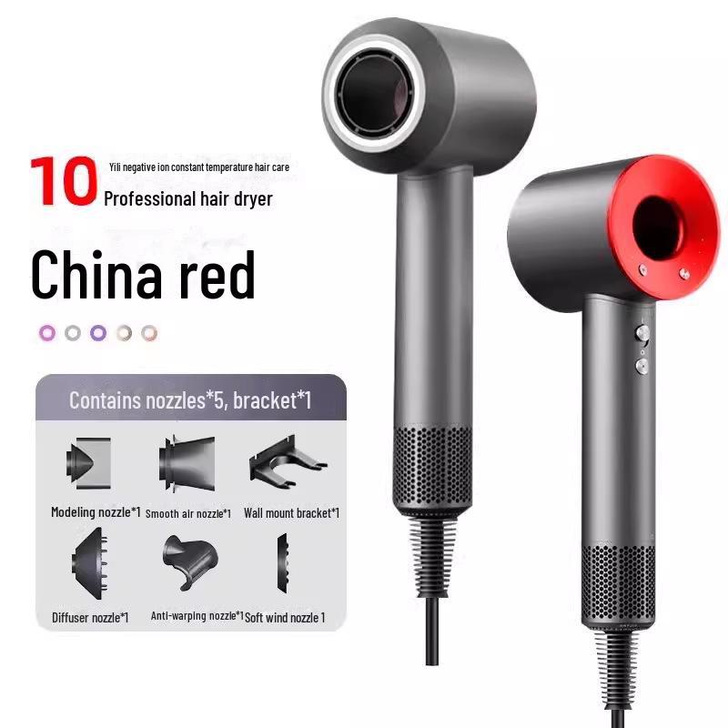 High-Speed Leafless Hair Dryer with Negative Ion Technology for Home Salon Care