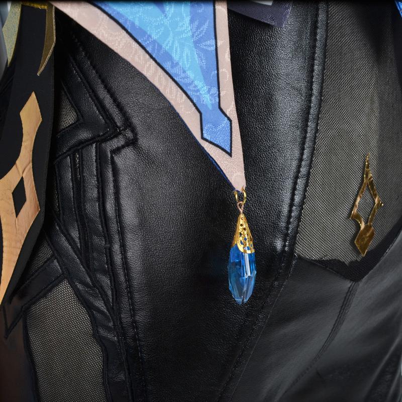 Eula Lawrence Cosplay   Costume Wig Uniform Wave Flower Knight Funny Costume Glove Jewelry Halloween Carnival