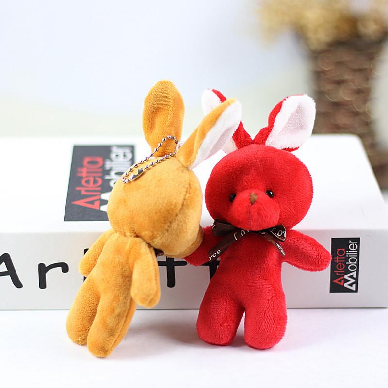 Plush Soft Premium Bunny Keychain In Various Colors Perfect For Wedding Tossing