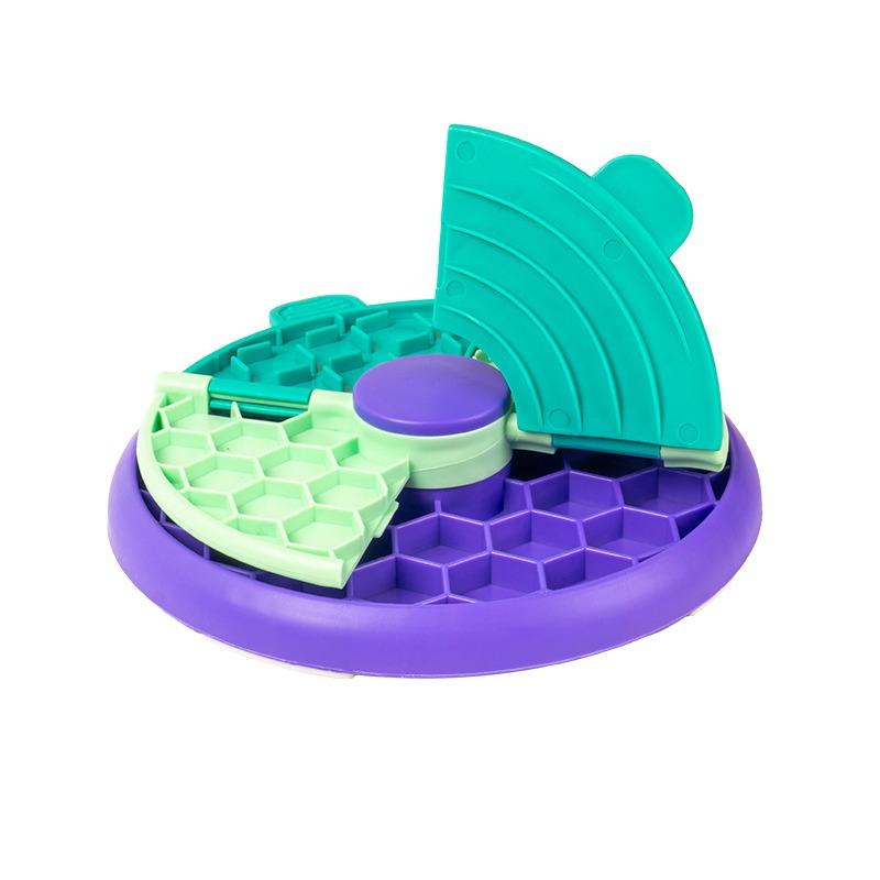 Multi Layer Puzzle Slow Food Bowl Non Slip Bite Resistant Pet Dog Feeding Bowl