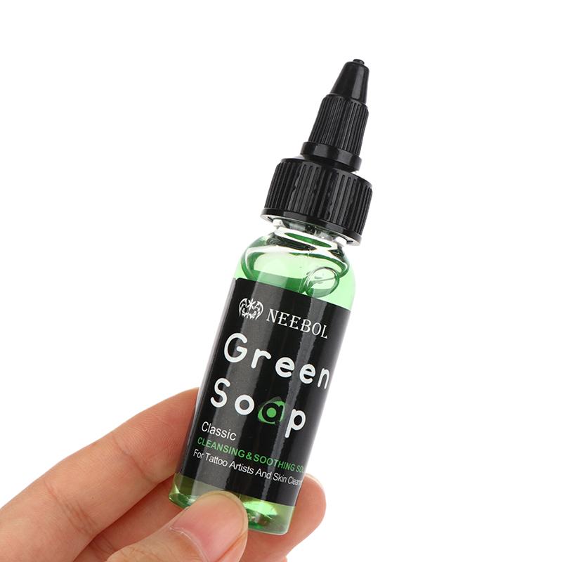 30 ml Tattoo Grüne Seife Hohe Konzentration Original Flüssigkeit Reinigungsflüssigkeit Schaumreich Tattoo Reinigungsprodukte