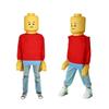 Disfraz de Cosplay de Hombre Lego para Halloween Disfraz Divertido para Fiesta de Disfraces Actuación Escénica para Niños Adultos