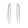 European and American exaggerated irregular fringed earrings, temperament niche design shows face thin earrings earrings