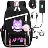 Zaino Casual da Uomo e Donna Aphmau Zaino per Studenti delle Medie Ricarica USB Zaino per Computer alla Moda