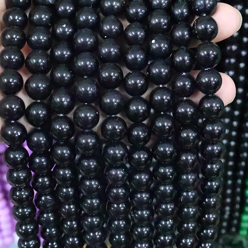 Natural Stone Crystal Beads: Round Beads for Jewelry - Colored Necklaces, Bracelets, Pendants DIY Accessories