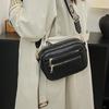 Retro Fashion Classic, Women's Multifunctional Bag, Zipper Shoulder Strap Crossbody Bag, Small Square Bag, Suitable for Office W