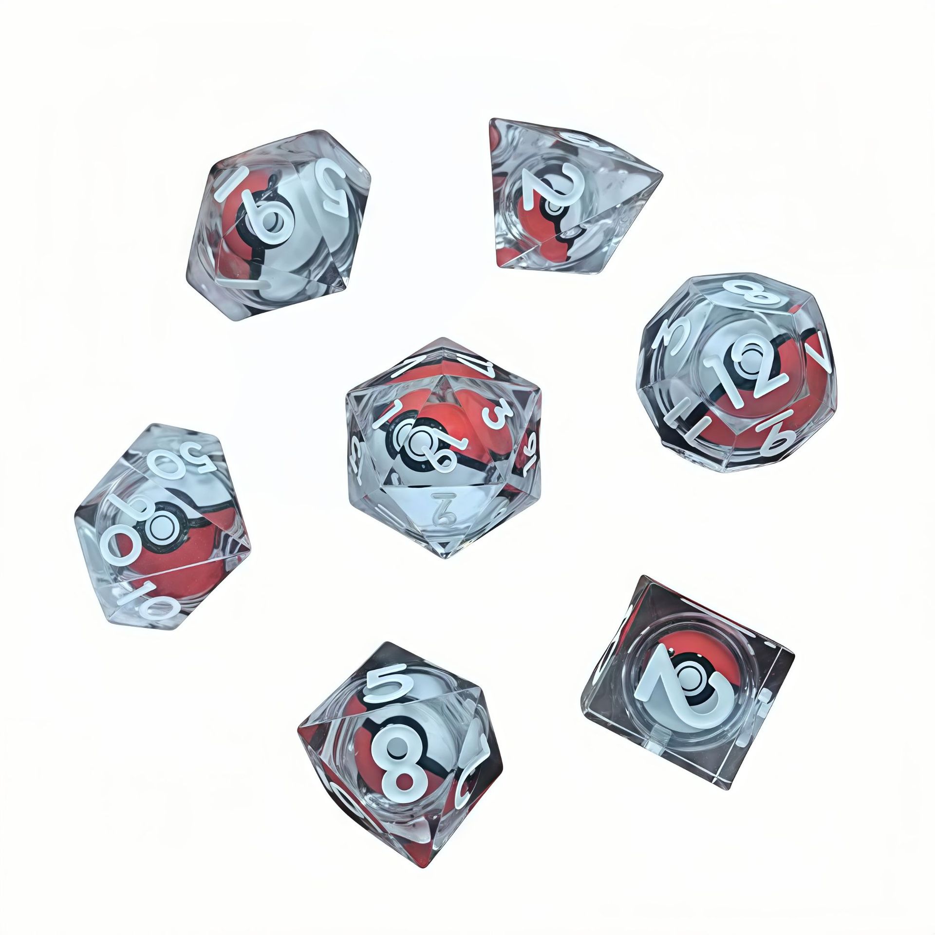 Вращающийся Панк Глаз Набор Кубиков DND для MTG RPG Ролевая Интерактивная Игра Кубик-Непоседа Хэллоуин Смешной Подарок