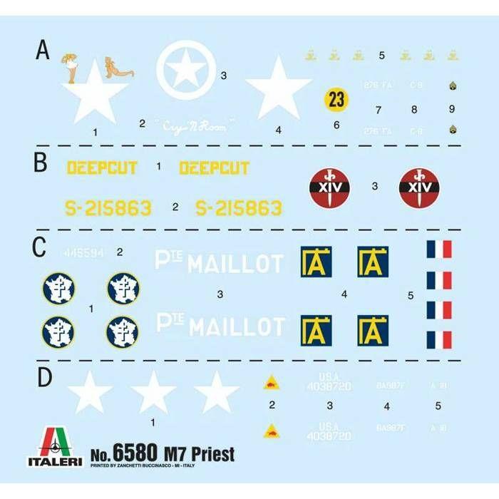 Italeri - maquette char m7 priest howitzer motor carriage |italeri|6580| 1:35 maquette char promo - ref : 11696