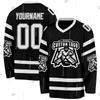 Custom Name Team Suits Gradient Graffiti Colorful Vintage Retro Breathable Pullover 3DPrint Casual V-Neck Hockey Jersey Shirts R