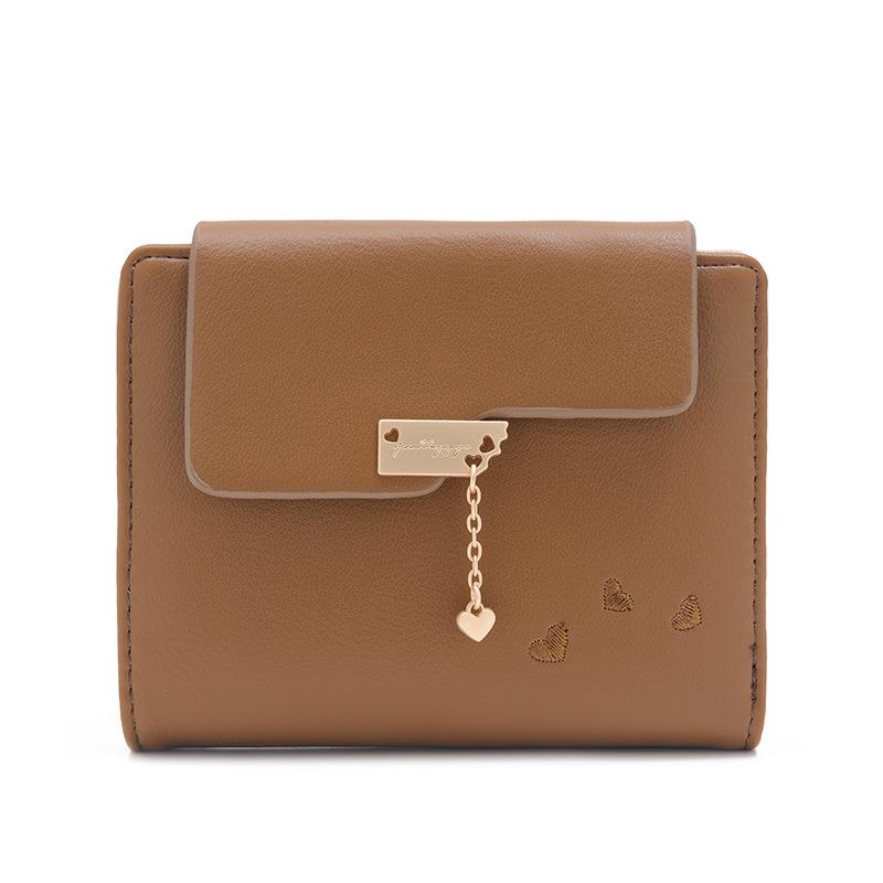 Lommebok Dame Kort Ins Kjærlighet Anheng Multi-kort Brettbar Skinnlommebok