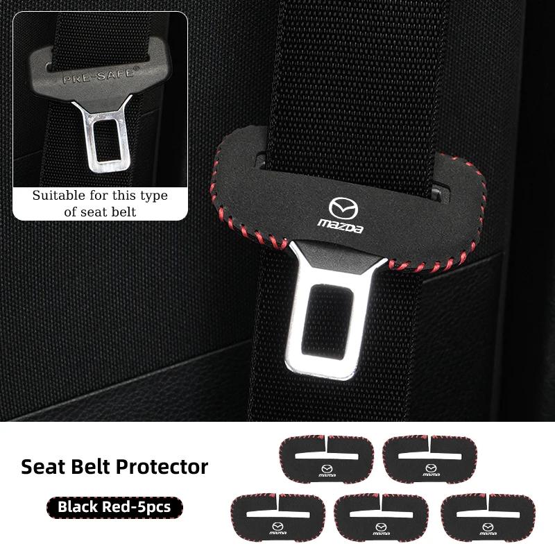 2025 Hot Car Seat Belt Clip Protector Seatbelt Buckle Plug Protective Cover For Mazda 3 6 2 5 Axela Atenza Demio CX3 CX5 MX3 MX5
