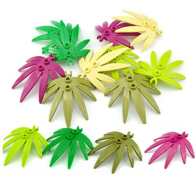 Non-Toxic Diy Maple Leaves 10884 Building Blocks Plant Tree Grass Flower Banana Leaf City Accessories Building Blocks Garden Diy Bricks