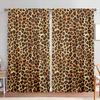 Leopard Print Elements Printed Curtain Home Decor Window Treatment Bedroom Office Kitchen Curtains Set Of 2 Made Polyester With Rod Pocket Sleeping