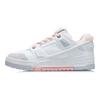 Li-Ning Comfortable Classic Non-Slip Wear-Resistant Low-Top Skate Shoes Women Sneaker White AGCR400-3
