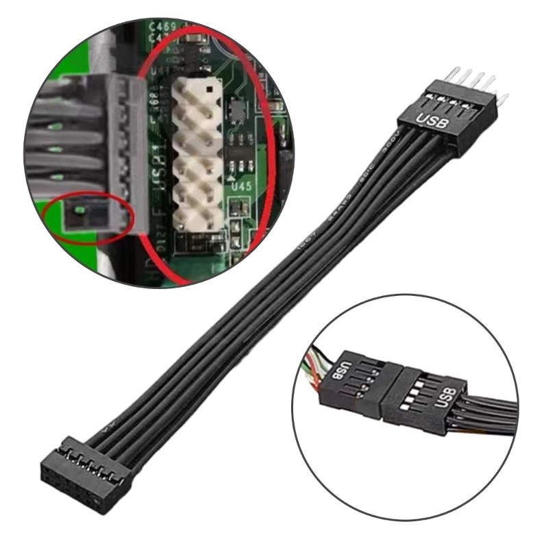 USB Mainboard To Ordinary Chassis Adapter Cable,USB 9Pin Male To 11Pin Female Conversion Cable