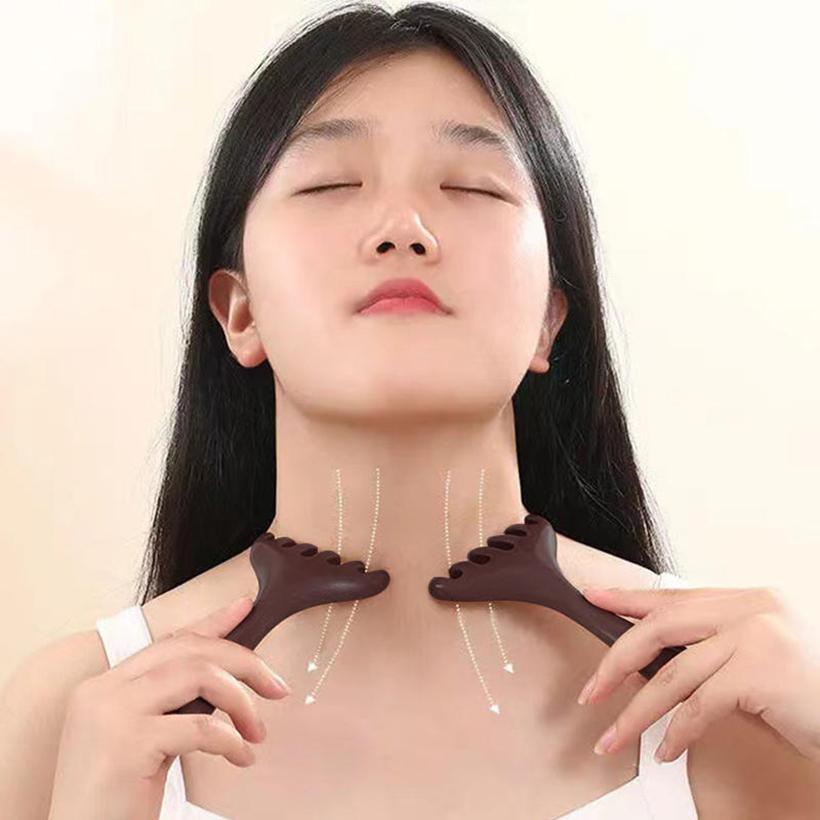 Six-Claw Face Neck Head Massager Scalp Portablle Manual Hair Massage Comb Stress Relax Tools