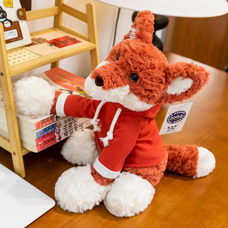 Cat Plush Toy Little Fox Desk Pendulum Cute Pet Lop Ear Dog Home Ornament