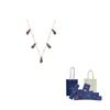 Swarovski Freche Feder Anhänger Halskette Damen Halsketten Schwarz 5497874