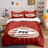 PSV-Logo mit Sternen. Bettwäsche-Sets Bettbezug-Sets Bettbezüge Kissenbezüge(1 * Bettbezug 2 * Kissenbezüge ohne Bettdecke)