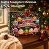 Soft Silicone Figurine Christmas Squeeze Advent Calendar 2026, 24 Days Mini Dumpling Creative Box Figures Countdown Calendar, Stress Relief