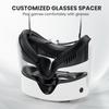 YipuVR Face Cushion PU Soft Pad Compatible with Q3S, Breathable Face Interface Mount, Sweatproof, Cool Ice Silk Eye Mask, Sunshade Nose Pads, and